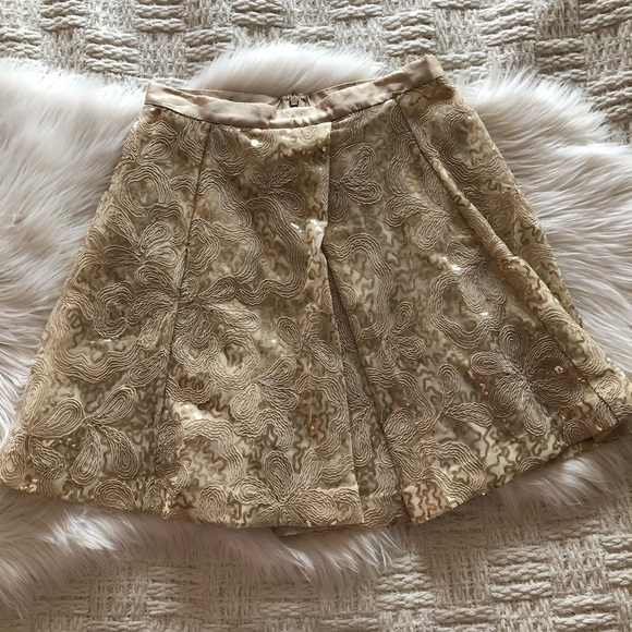 Anthropologie Tracy Reese Sequin Overlap Mini Skirt - Picture 3 of 8